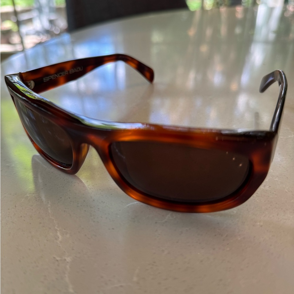 Brown Tortoiseshell Rectangular Sunglasses from boutique designer